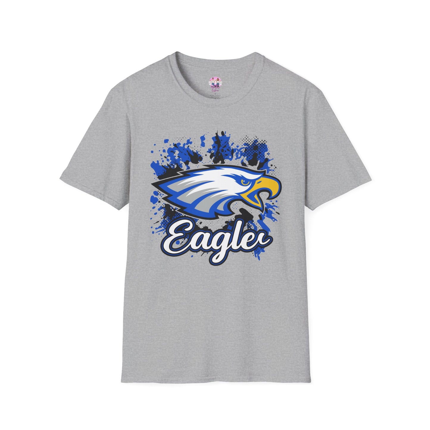 Eagle Graphic T-Shirt for Team Spirit, School Events, Game Day Outfit, Unisex Softstyle Tee