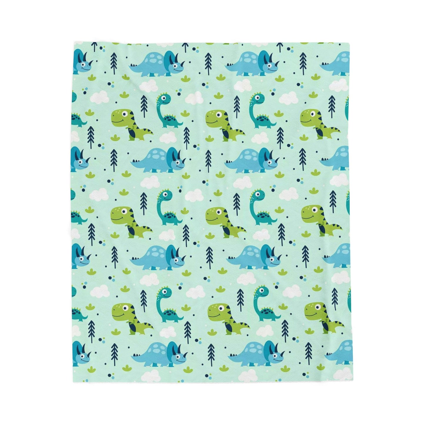 Dino Velveteen Plush Blanket, Soft Throw for Game Day, Cozy Home Decor, Perfect for Sports Fans, Gift for Graduates