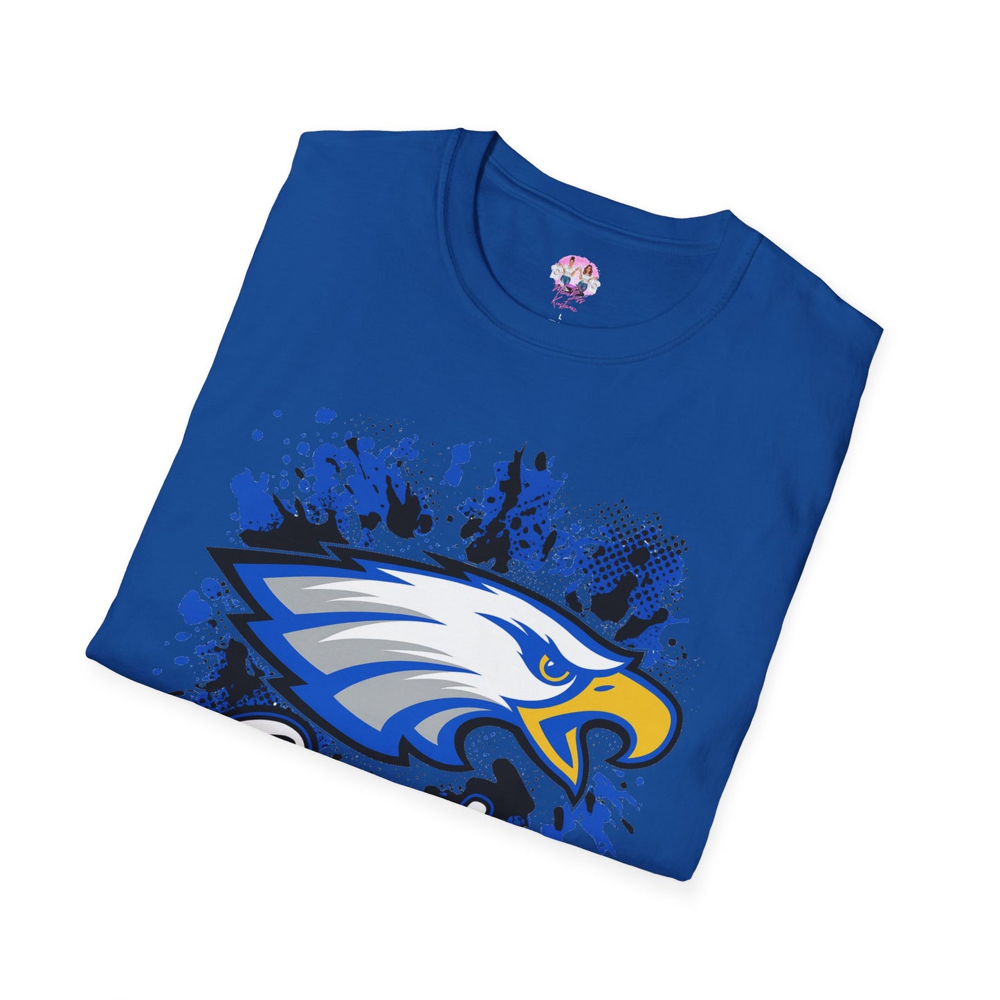 Eagle Graphic T-Shirt for Team Spirit, School Events, Game Day Outfit, Unisex Softstyle Tee