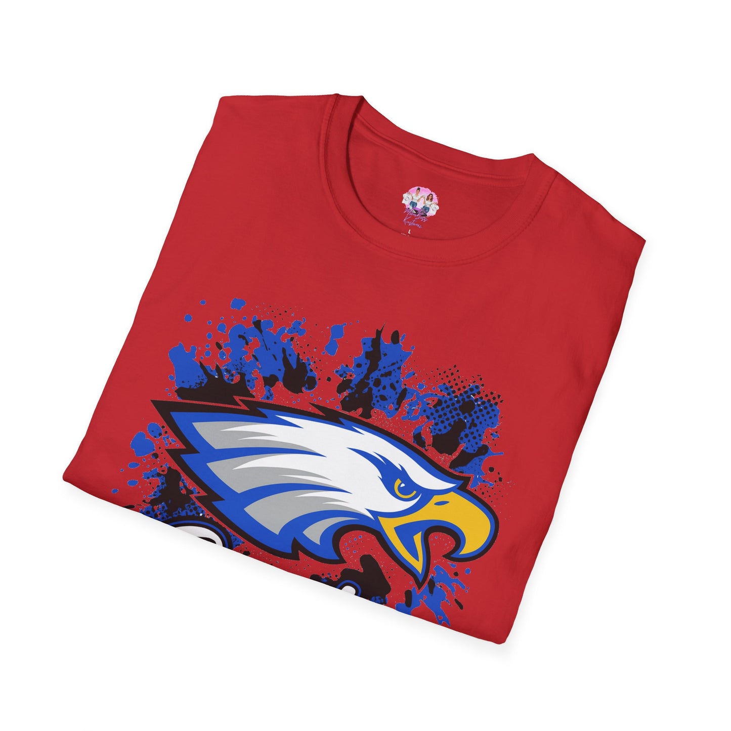 Eagle Graphic T-Shirt for Team Spirit, School Events, Game Day Outfit, Unisex Softstyle Tee