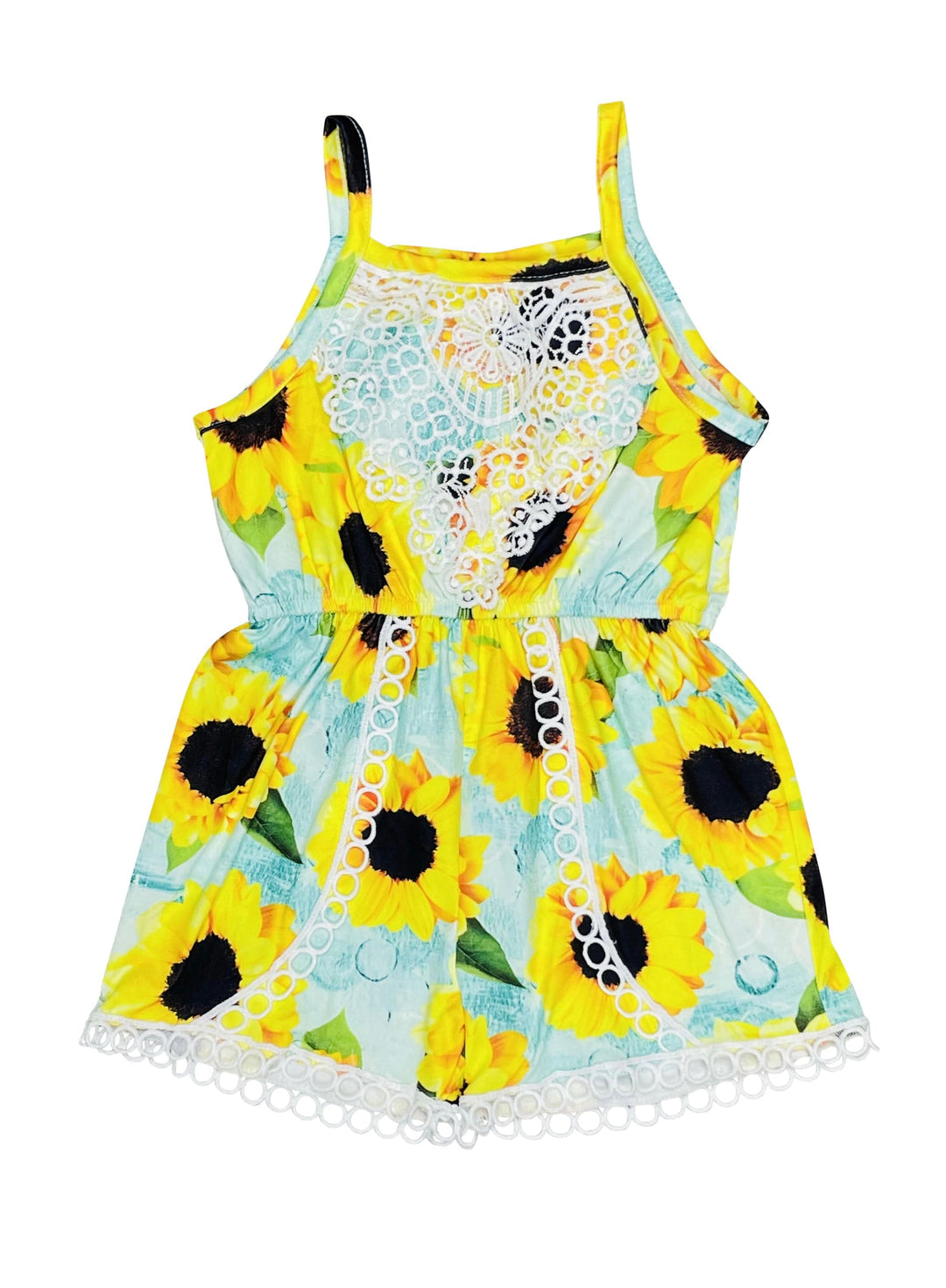Sunflower Lace Romper
