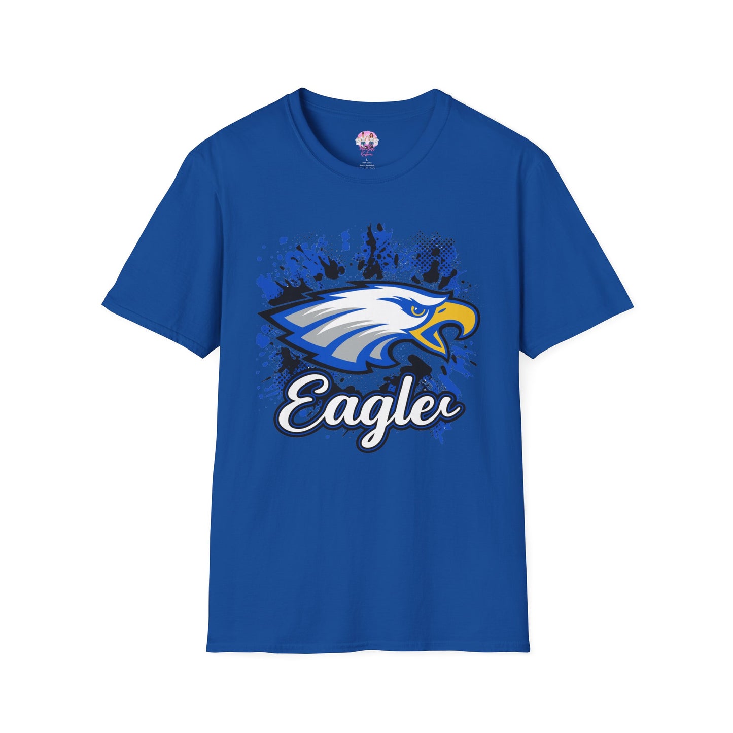 Eagle Graphic T-Shirt for Team Spirit, School Events, Game Day Outfit, Unisex Softstyle Tee