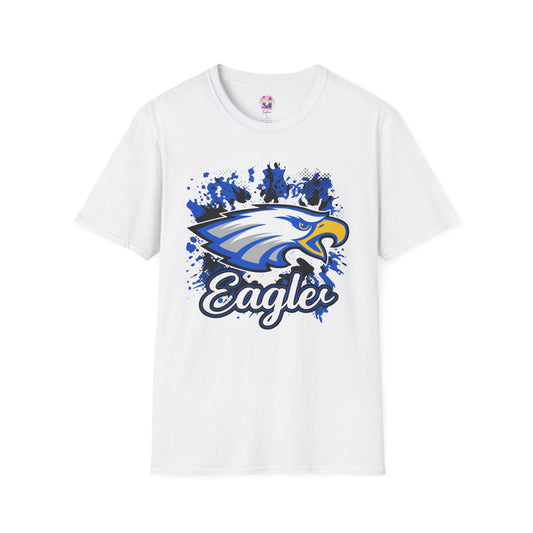 Eagle Graphic T-Shirt for Team Spirit, School Events, Game Day Outfit, Unisex Softstyle Tee