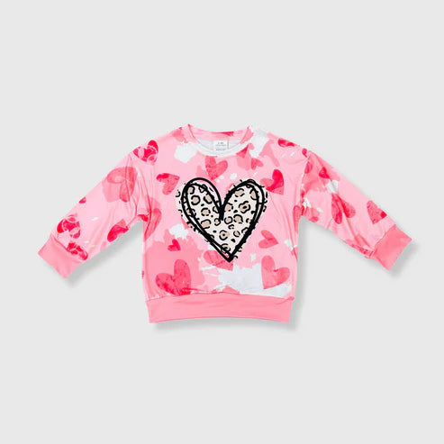 Pink Camo Heart Sweatshirt